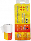 Maneki Бумага туалетная KABI 3 слоя 280л,39.2м,гладкая белая с аром. Ромашки 10рул ТОР Maneki 4620003220043 