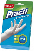 PACLAN Перчатки латексные размер S 10шт Paclan 5900942351107 