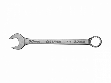 Ключ STAYER "MASTER" гаечный комбинированный, хромированный, 30мм от компании ПРОМАГ