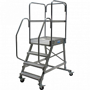 Лестница с площадкой 4 ступ. Krause 820020 