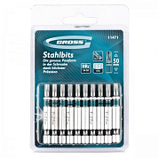Набор бит Torx25 х 50, сталь S2, 10 шт. Gross GROSS 11471 