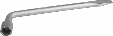 Ключ баллонный ЗУБР "ЭКСПЕРТ" Г-образный оцинкованный, 19мм от компании ПРОМАГ