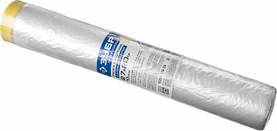 Пленка ЗУБР "ПРОФЕССИОНАЛ" защитная с клейкой лентой, HDPE, 10мкм, 2,7х20м ЗУБР 12250-270-20 