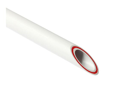 Труба полипропиленовая PPR RUBIS SDR7.4 PN25 20 х 2.8 армированная стекловолокном белая (PA35008P) PRO AQUA PA35008P 