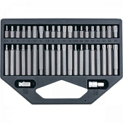 Набор бит HEX, TORX, SPLine, хвостовик-шестигранник 1/2, CrV, 42 шт. Stels STELS 11318 