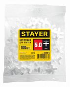 Крестики STAYER для кафеля, 5мм, 100шт от компании ПРОМАГ