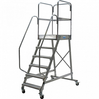 Лестница с площадкой 6 ступ. Krause 820044 