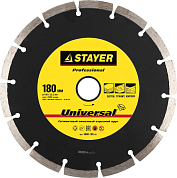 Алмазный диск 180х22,2мм STAYER "PROFESSIONAL", сегментный, сухая резка, для УШМ STAYER 3660-180_z01 