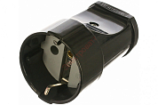 Розетка STAYER "MASTER" электрическая, с заземлением, 16А/220В, черная STAYER 55180-B 