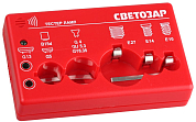 Тестер ламп СВЕТОЗАР для цоколей: G13, G5, G4, G5.3, G6.35, B15d, E27, E14, E10, звуковой сигнал СВЕТОЗАР SV-44900 