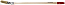 Кисть радиаторная STAYER "EURO", светлая натуральная щетина, деревянная ручка, 25мм