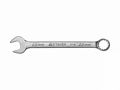 Ключ STAYER "MASTER" гаечный комбинированный, хромированный, 22мм от компании ПРОМАГ