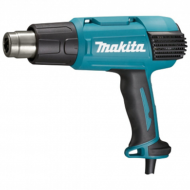 Makita Пистолет г\возд, 2000Вт,280-550л\м, 50\650 грС,чем,0.6кг,4 насадки заказать на isnab.ru