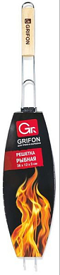 GRIFON решетка РЫБНАЯ 36 × 12 × 3 cм длина с ручкой - 65 см GRIFON 4607696000077 