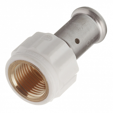 Муфта пресс 16х1/2'ВР переходная, ПВДФ белая (18PKW-1604) Henco 18PKW-1604 
