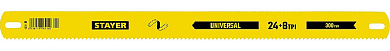 STAYER Universal, 8 + 24 TPI, 25 х 300 мм, 1 шт, коробка 50 шт, универсальное двустороннее широкое п от компании ПРОМАГ