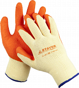 Перчатки с латексным рельефным покрытием, 10 класс, L-XL STAYER "EXPERT" STAYER 11407-XL 