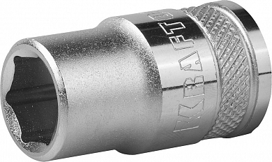 Торцовая головка KRAFTOOL "INDUSTRIE QUALITAT", Cr-V, FLANK, хромосатинированная, 1/2", 13 мм KRAFTOOL 27805-13_z01 