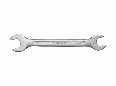 Ключ ЗУБР "МАСТЕР" гаечный рожковый, Cr-V сталь, хромированный, 19х22мм от компании ПРОМАГ
