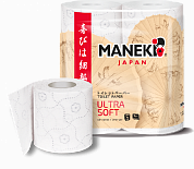 Maneki Бумага туалетная KABI 3 слоя 167л,23м,с тиснением 4рул. Maneki 4895228900371 