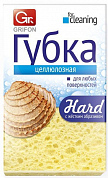 GRIFON губка целлюлозная с жестким абразивом Hard в упаковке 1 шт GRIFON 4607699000050 