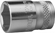 Торцовая головка KRAFTOOL "INDUSTRIE QUALITAT", Cr-V, FLANK, хромосатинированная, 1/4", 13 мм KRAFTOOL 27815-13_z01 