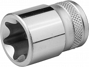 Торцовая головка KRAFTOOL "INDUSTRIE QUALITAT", Cr-V, внешний TORX, хромосатинированная, 1/2", Е 20 KRAFTOOL 27810-20 