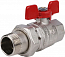 Кран шаровой со сгоном 1' ВН ручка бабочка (EPDM) (SVB-1007-000025)