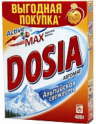 DOSIA Стиральный порошок автомат Альпийская свежесть 400 г DOSIA 4607109401156 