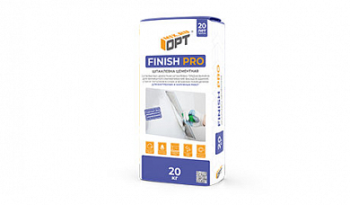 Шпаклевка финишная ОРТ FINISH-PRO ярко белая цементная 20 кг  SHPFFINISHPRO_20 