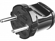 Вилка STAYER "MASTER" электрическая, 6А/220В, черная STAYER 55150-B 