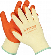 Перчатки с латексным рельефным покрытием, 10 класс, S-M STAYER "EXPERT" STAYER 11407-S 