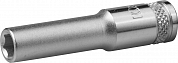 Торцовая головка KRAFTOOL "INDUSTRIE QUALITAT", удлиненная, Cr-V, FLANK, хромосатинированная, 1/4",  KRAFTOOL 27817-06_z01 