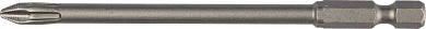 Биты KRAFTOOL "ЕХPERT" торсионные кованые, обточенные, Cr-Mo сталь, тип хвостовика E 1/4", PH2, 100м