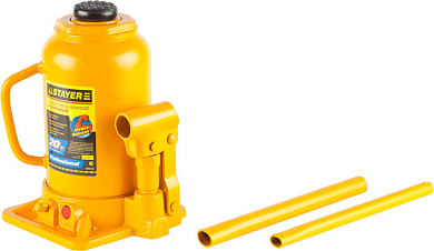 Домкрат STAYER "PROFI" гидравлический бутылочный, 20т, 230-430мм STAYER 43160-20 