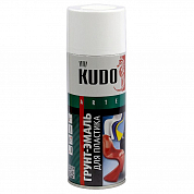 Грунт-эмаль аэрозольная для пластика Kudo белая RAL 9003 520 мл  602990 