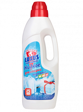 LUXUS PROFESSIONAL Средство жидкое для стирки белого белья 1000мл Россия Luxus 4607055251706 