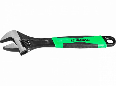 Ключ разводной URAGAN, с двухкомпонентной рукояткой, 300мм от компании ПРОМАГ
