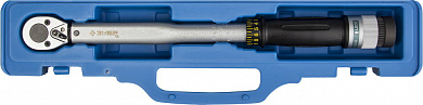 Ключ динамометрический ЗУБР "ЭКСПЕРТ", с кольцевым фиксатором, точность  +/- 4%, 3/8", 19 - 110 Нм