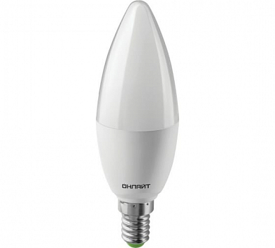 Лампа светодиодная LED 10вт E14 белый матовая свеча PROMO ОНЛАЙТ (82915 OLL-C37) ОНЛАЙТ 82915 OLL-C37 