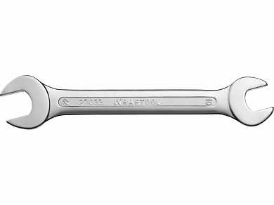 Ключ KRAFTOOL "EXPERT" гаечный рожковый, Cr-V сталь, хромированный, 19х22мм от компании ПРОМАГ