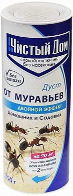 ЧИСТЫЙ ДОМ Дуст от муравьёв 350 г туба ЧИСТЫЙ ДОМ 4601826018109 