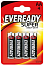 ENERGIZER Батарейка солевая Eveready Super Heavy Duty тип АА 4шт