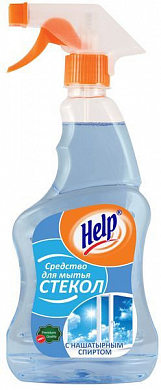 HELP Средство для мытья стекол С нашатырным спиртом 0,75 л с распылителем HELP 4605845006000 