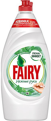 FAIRY Средство для мытья посуды Нежные руки Чайное дерево и мята 900мл FAIRY 8001090017079 