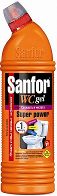 Sanfor WC гель для унитаза SUPER POWER 1000 г