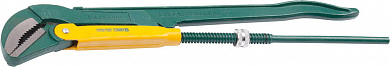 Ключ KRAFTOOL трубный, рычажный, тип "PANZER-V", изогнутые губки, цельнокованный, Cr-V сталь, 3"/670 от компании ПРОМАГ