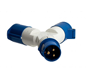 Розетка двухлучевая 1012 2Р+РЕ 16А 220В IP44 EKF ps-1012-16-220 