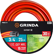 Шланг GRINDA "EXPERT" поливочный, 28 атм., армированный, 3-х слойный, 3/4"х25м GRINDA 8-429005-3/4-25 