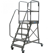 Лестница с площадкой 5 ступ. Krause 820037 